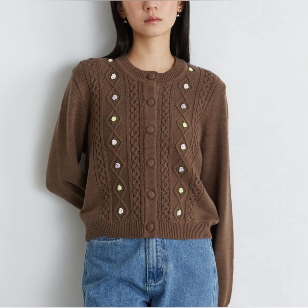 Maison Marguerite Embroidered Knit Cardigan (95% new) - Picture 2 of 3